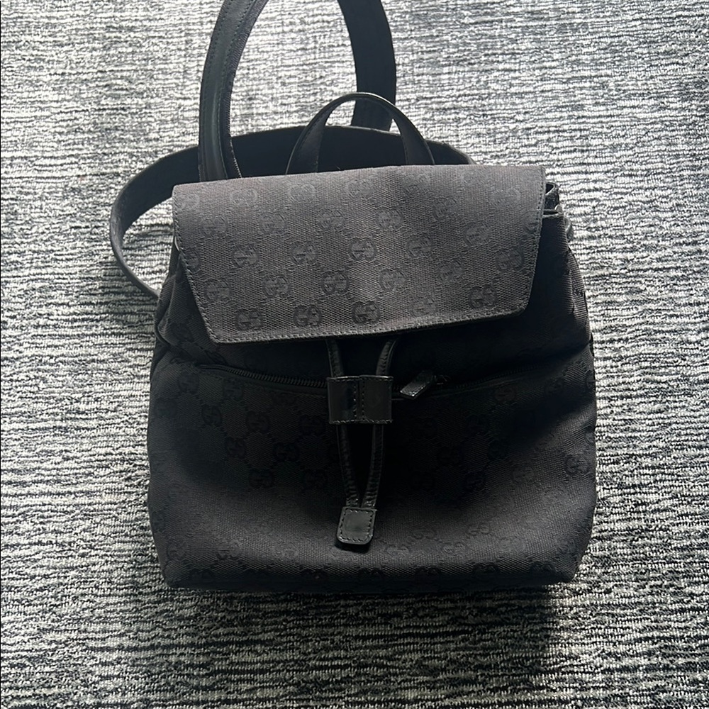 Gucci Black Signature Backpack